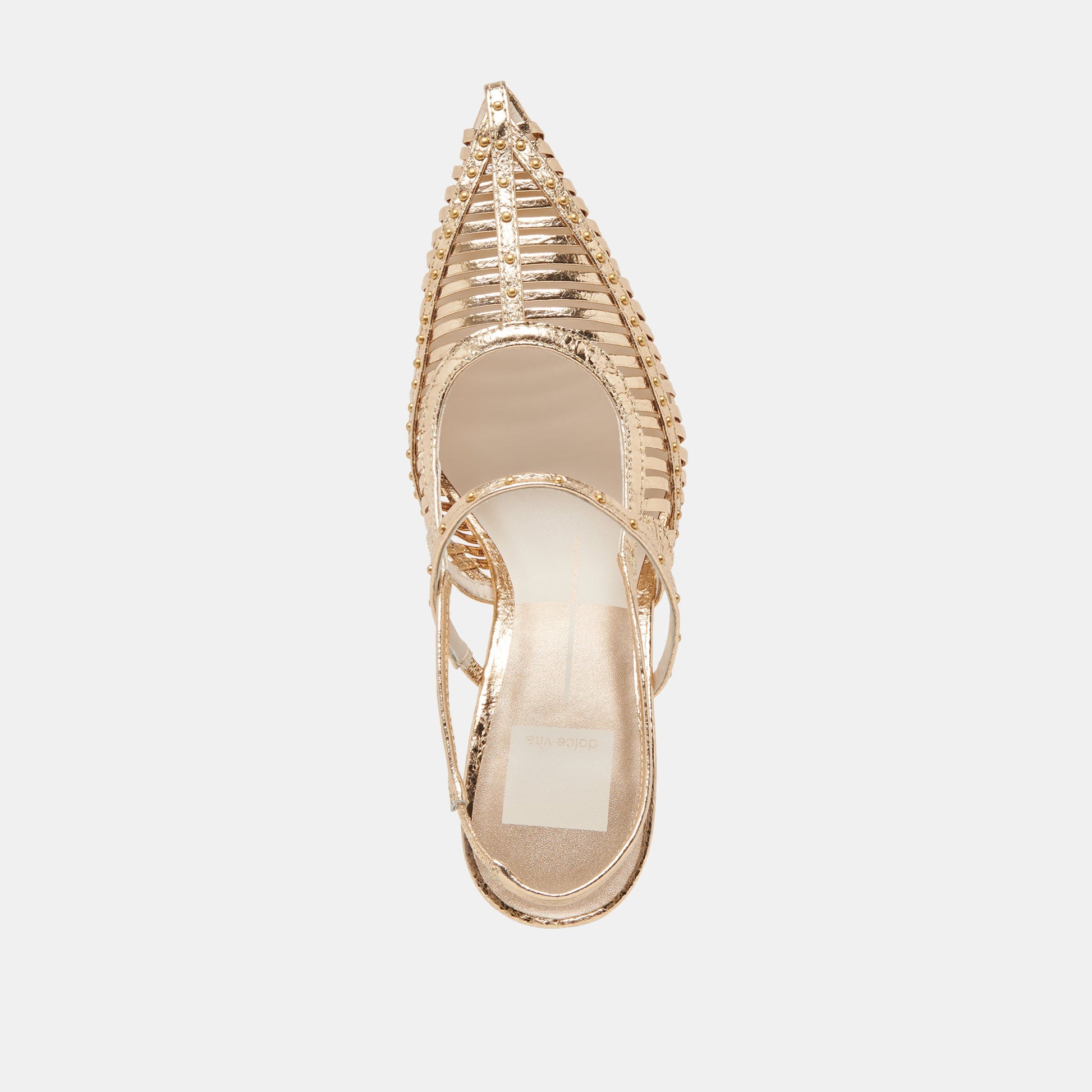 Dolce Vita HENSAL HEELS GOLD DISTRESSED LEATHER