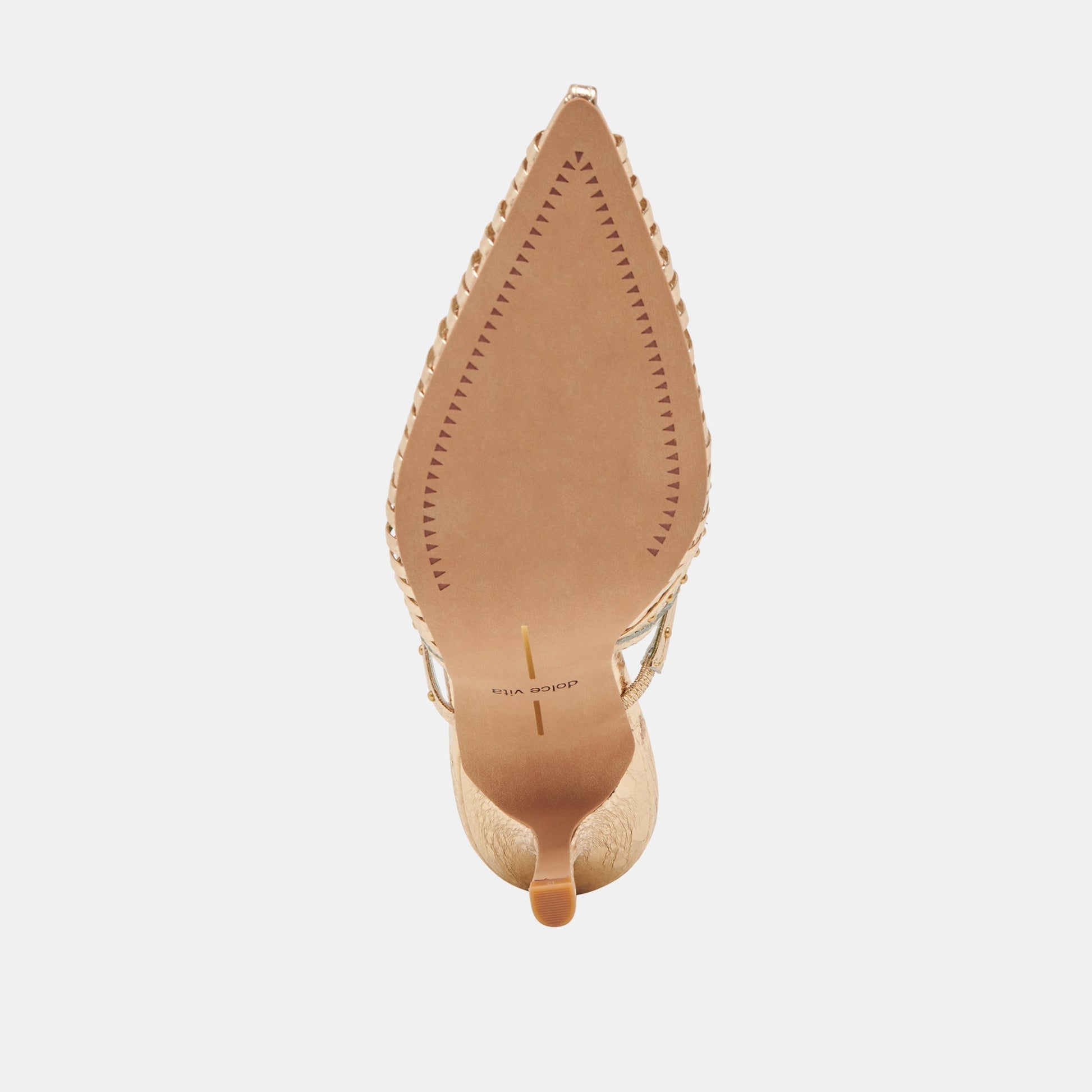 Dolce Vita HENSAL HEELS GOLD DISTRESSED LEATHER