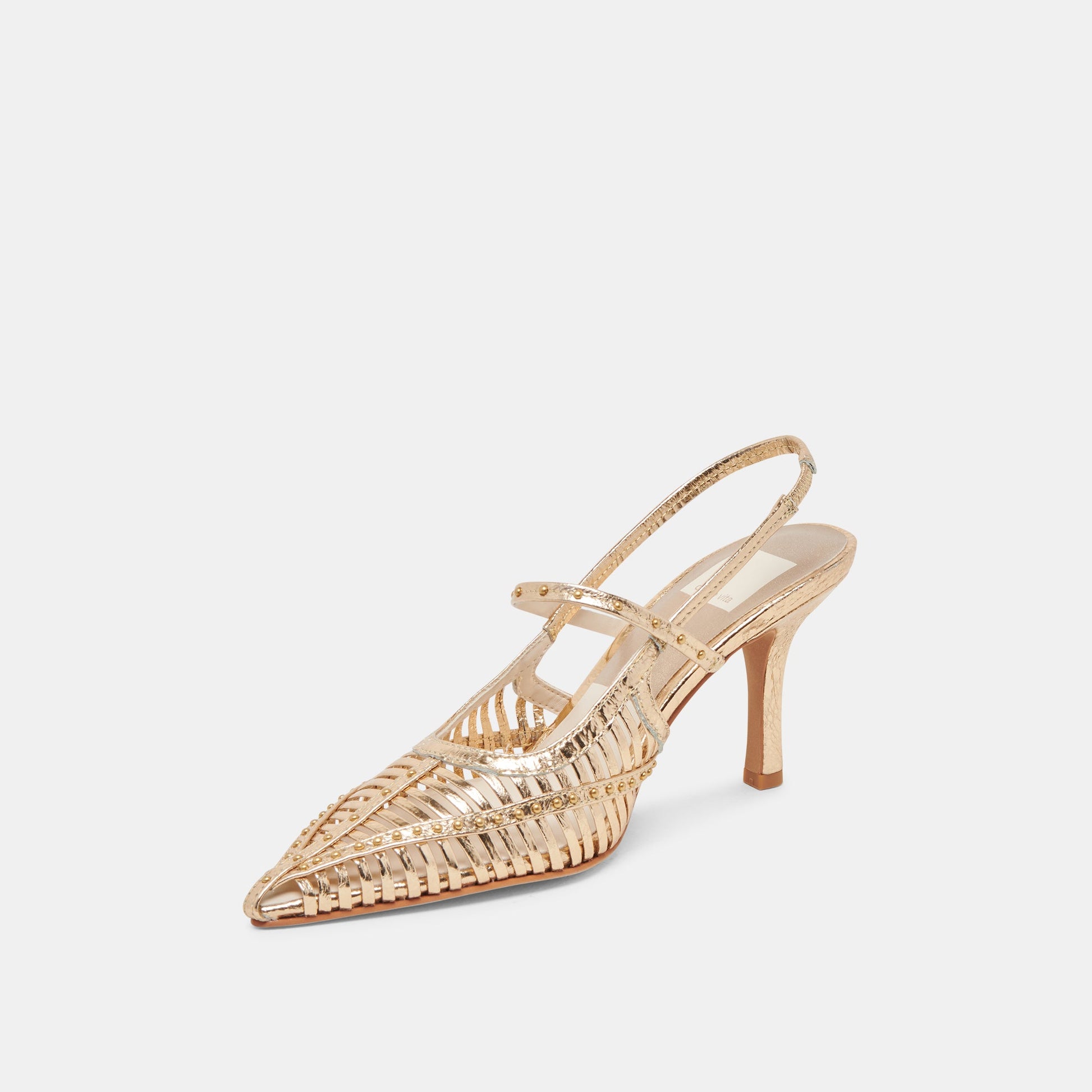 Dolce Vita HENSAL HEELS GOLD DISTRESSED LEATHER