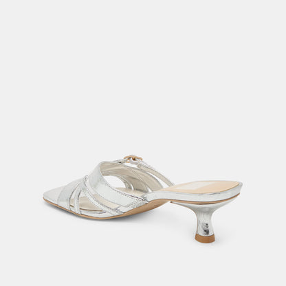 Dolce Vita BRYANT HEELS SILVER DISTRESSED LEATHER