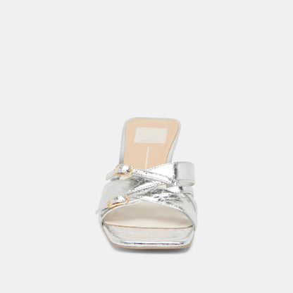 Dolce Vita BRYANT HEELS SILVER DISTRESSED LEATHER