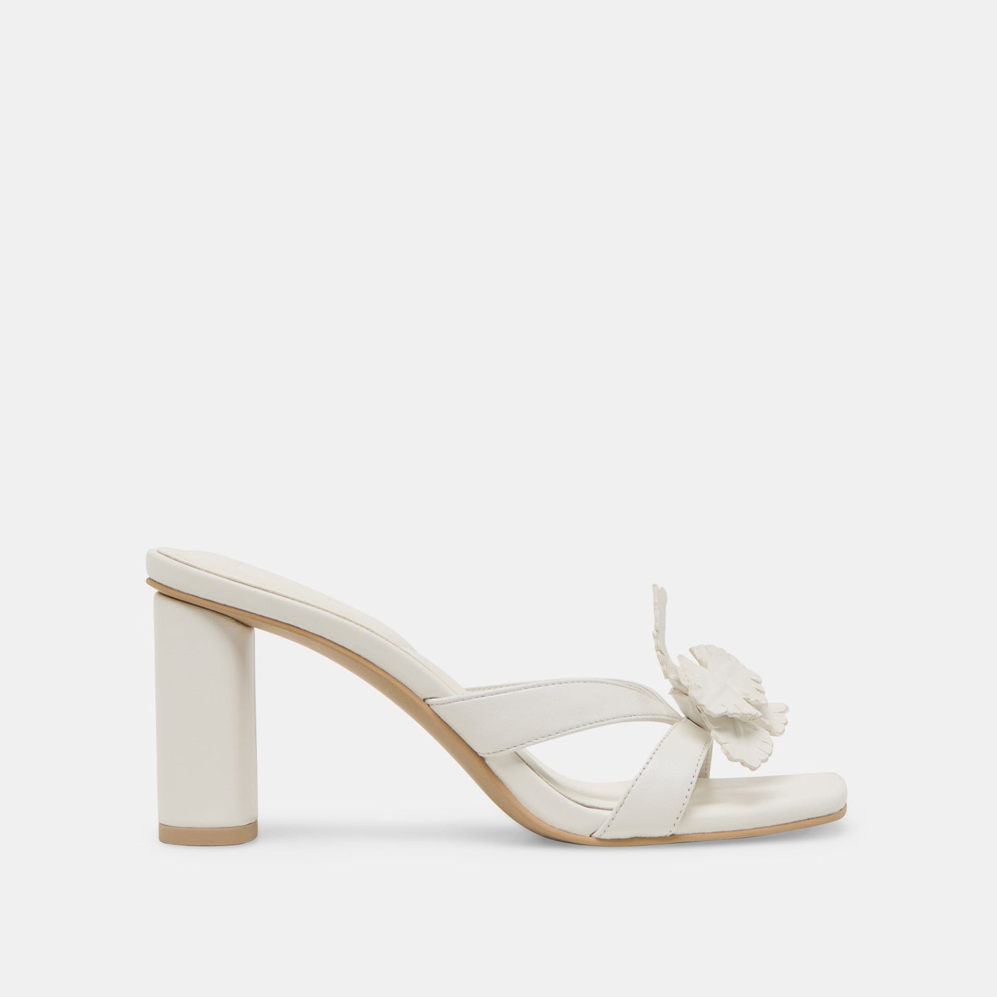 Dolce Vita Nikil White Leather Heels