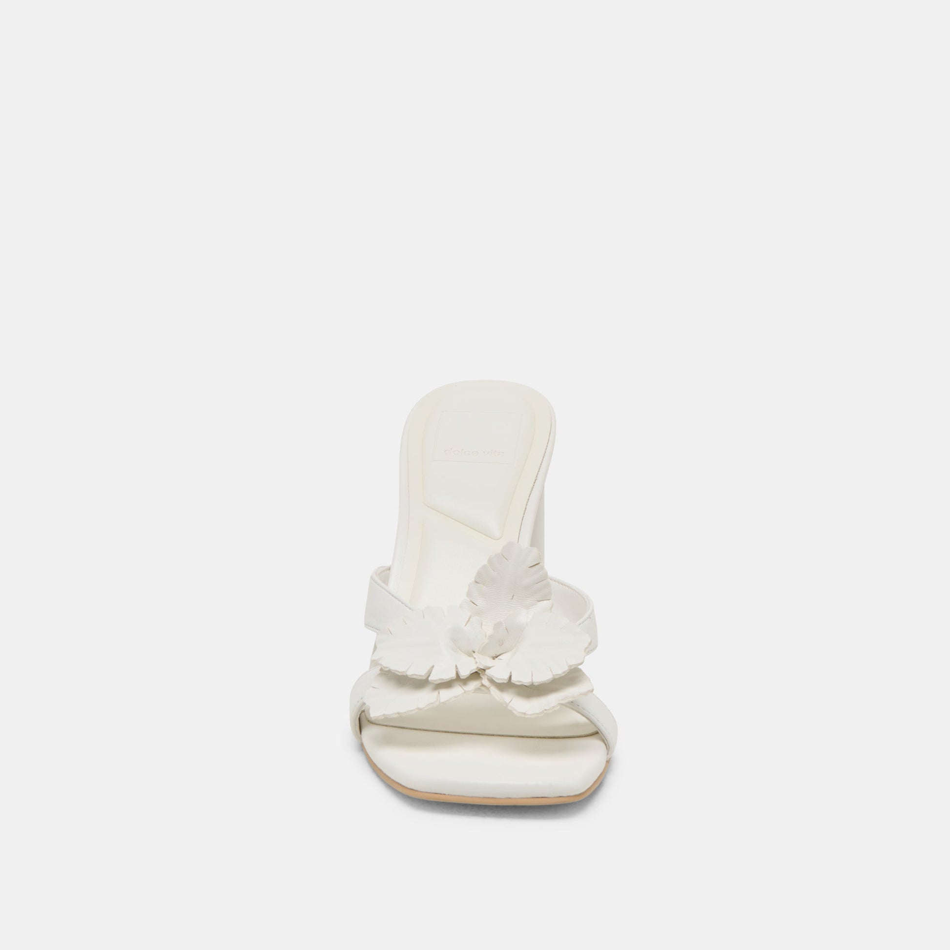 Dolce Vita Nikil White Leather Heels