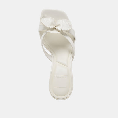 Dolce Vita Nikil White Leather Heels