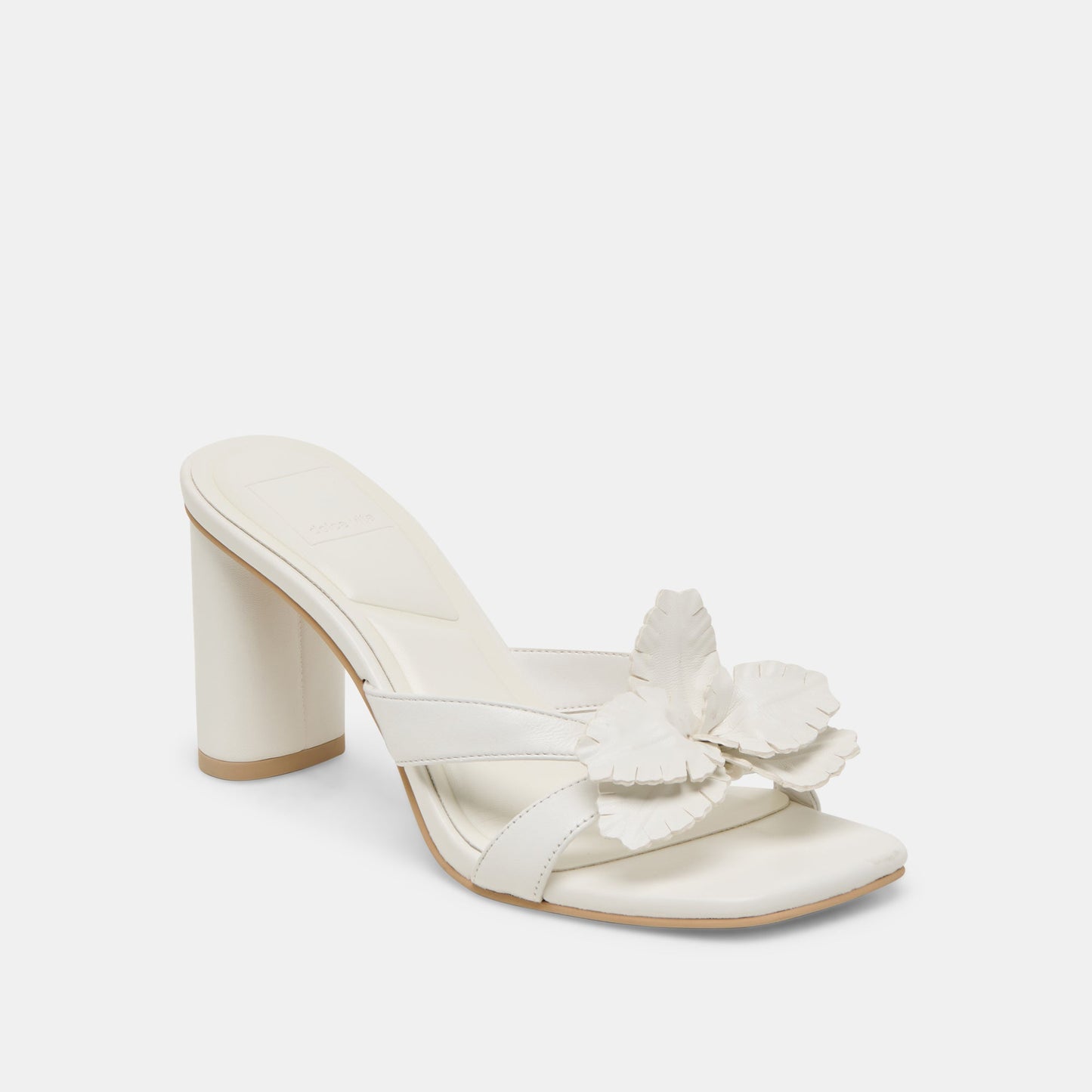 Dolce Vita Nikil White Leather Heels