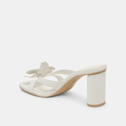 Dolce Vita Nikil White Leather Heels