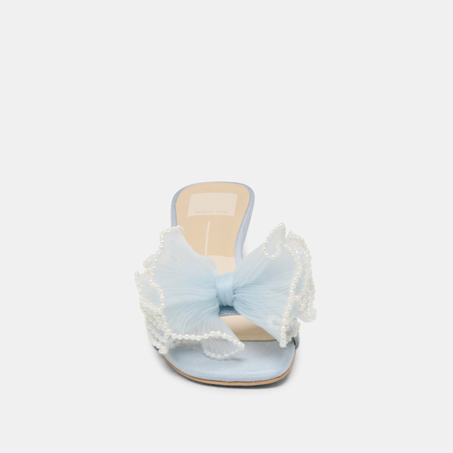 Dolce Vita NARITA PEARL HEELS LIGHT BLUE SATIN