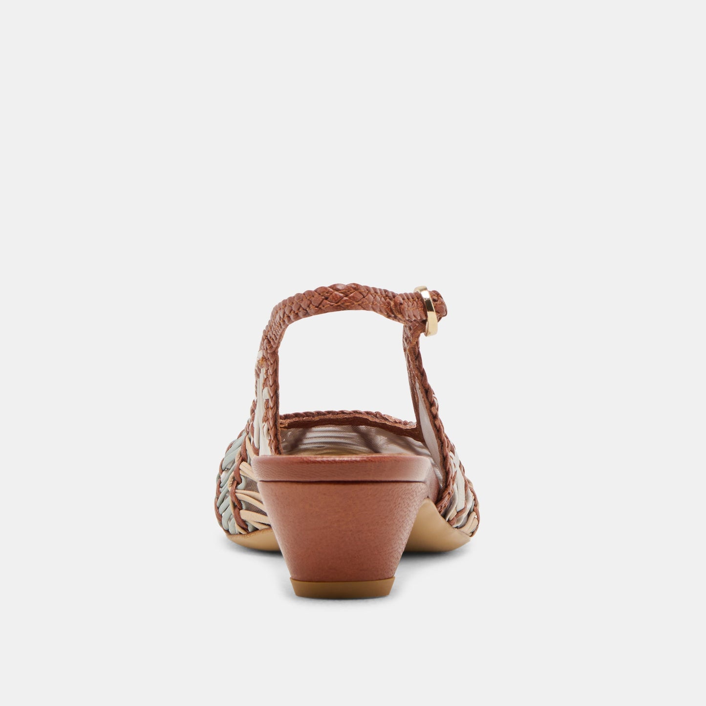 Dolce Vita Dafney Tan Multi Woven Leather Heels