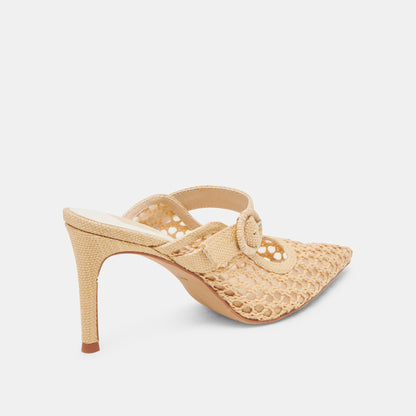 Dolce Vita KEEKEE HEELS LT NATURAL WOVEN RAFFIA