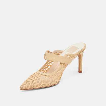 Dolce Vita KEEKEE HEELS LT NATURAL WOVEN RAFFIA