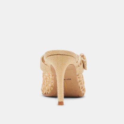 Dolce Vita KEEKEE HEELS LT NATURAL WOVEN RAFFIA