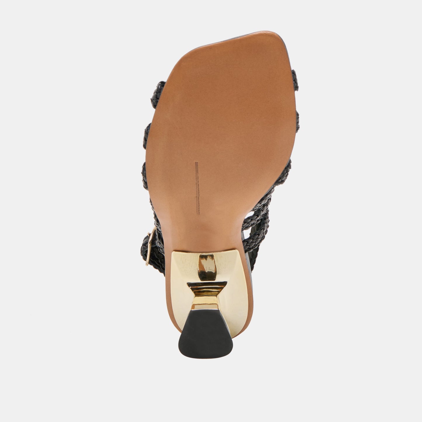 Dolce Vita SICILY HEELS BLACK WOVEN LEATHER