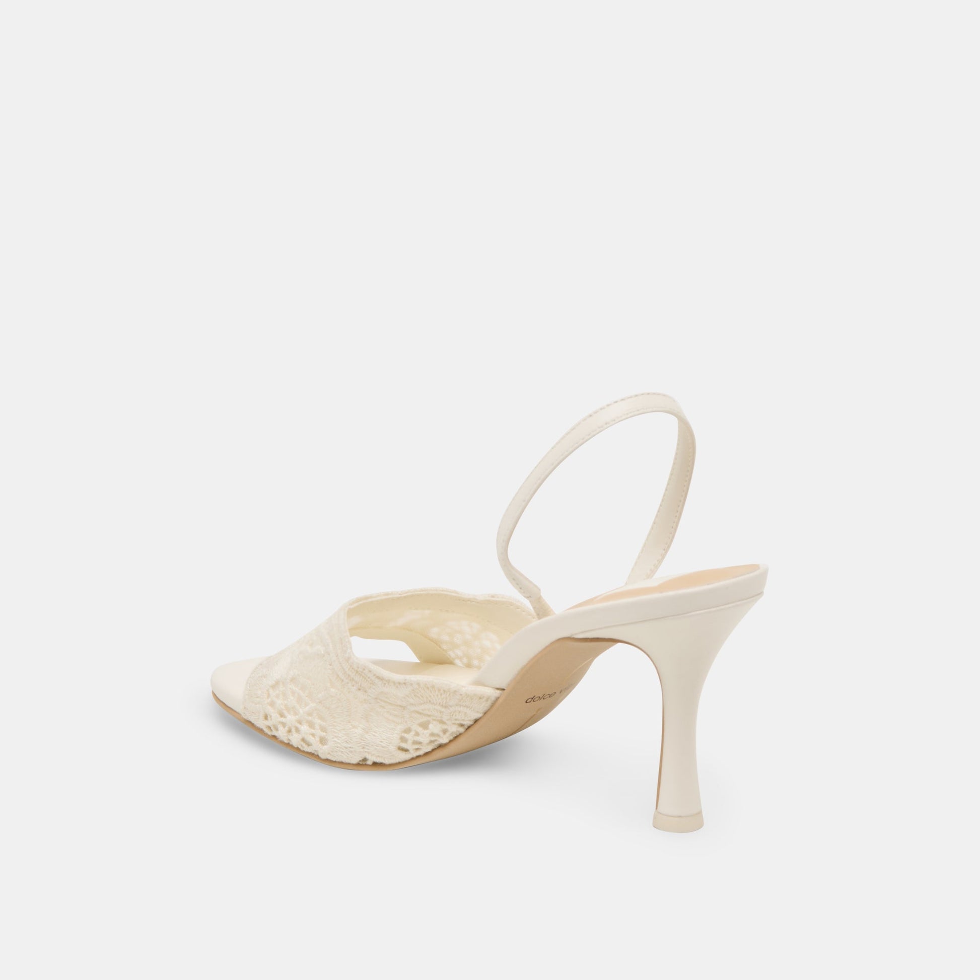 Dolce Vita LARRA HEELS WHITE CROCHET