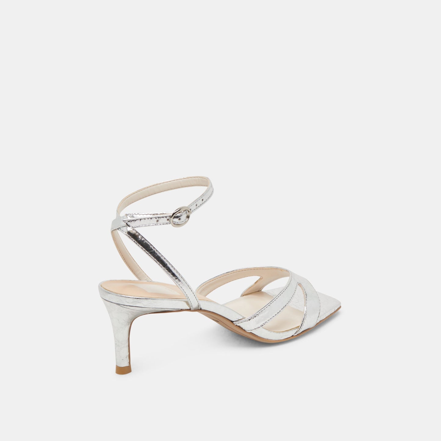 Dolce Vita BECKI HEELS SILVER DISTRESSED LEATHER