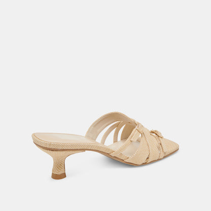 Dolce Vita BRYANT HEELS NATURAL WOVEN RAFFIA