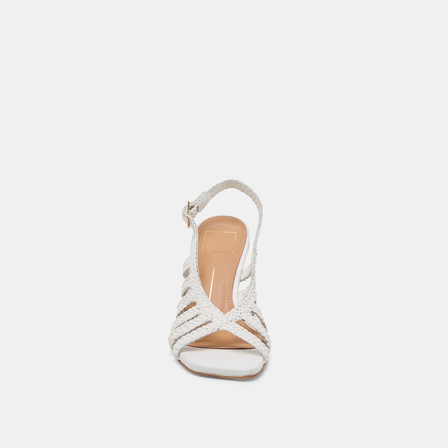 Dolce Vita SICILY HEELS WHITE WOVEN LEATHER