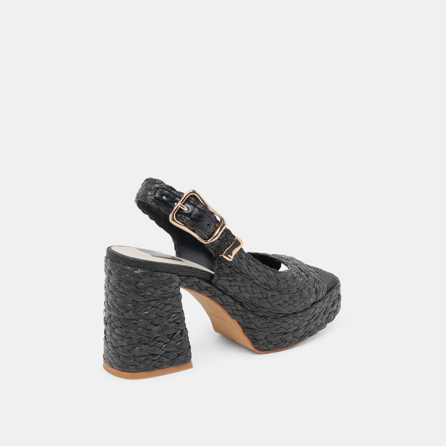 Dolce Vita FLORES HEELS ONYX RAFFIA