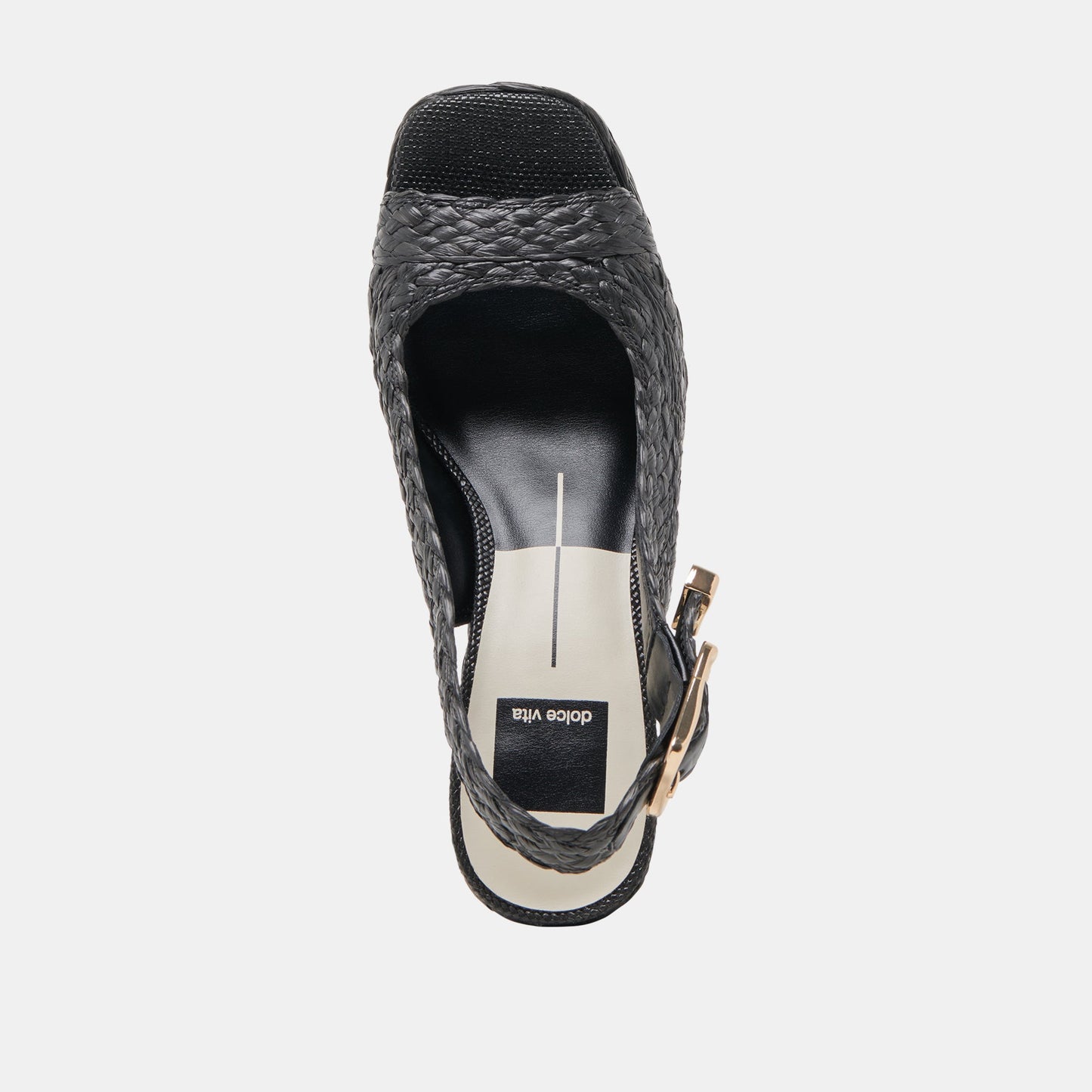Dolce Vita FLORES HEELS ONYX RAFFIA