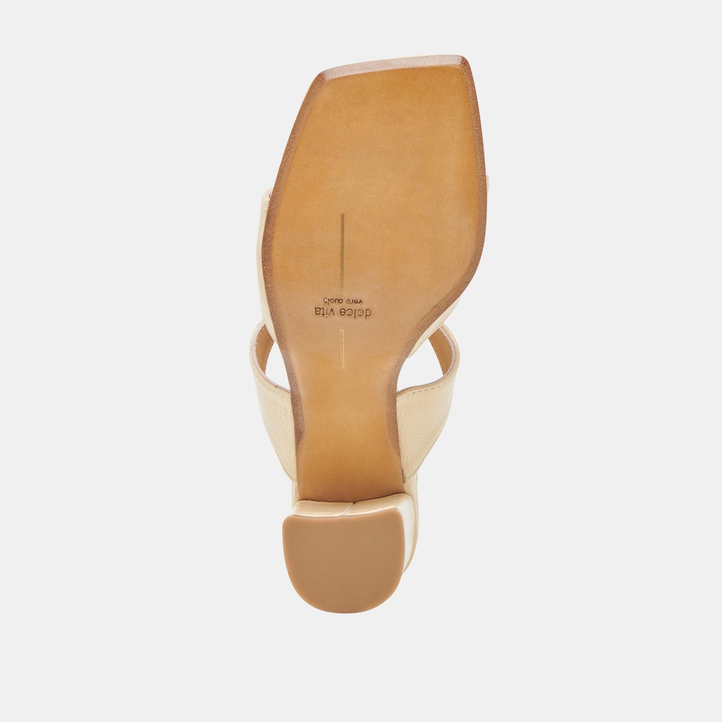Dolce Vita SHANE HEELS LIGHT YELLOW CRINKLE PATENT