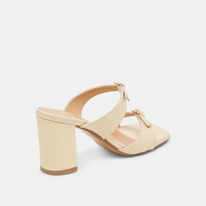 Dolce Vita SHANE HEELS LIGHT YELLOW CRINKLE PATENT