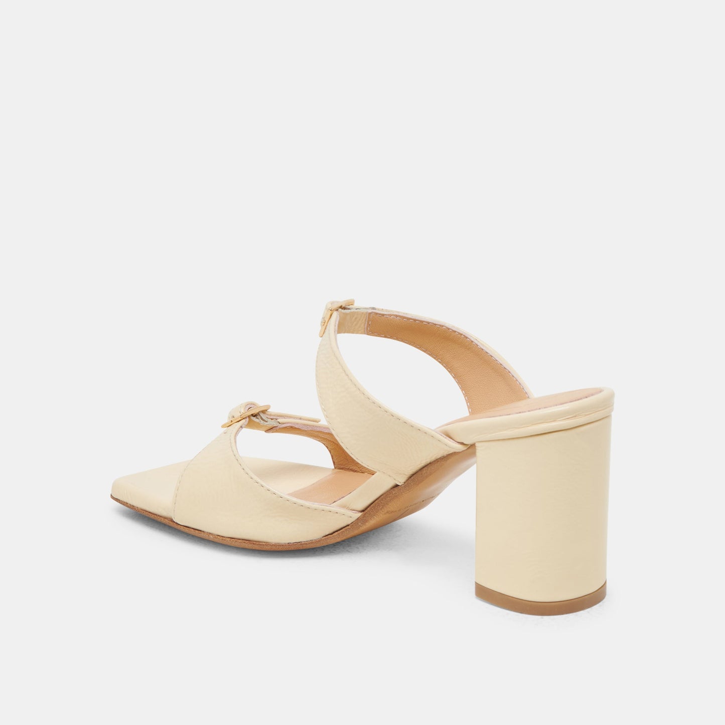 Dolce Vita SHANE HEELS LIGHT YELLOW CRINKLE PATENT