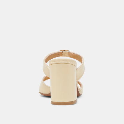 Dolce Vita SHANE HEELS LIGHT YELLOW CRINKLE PATENT