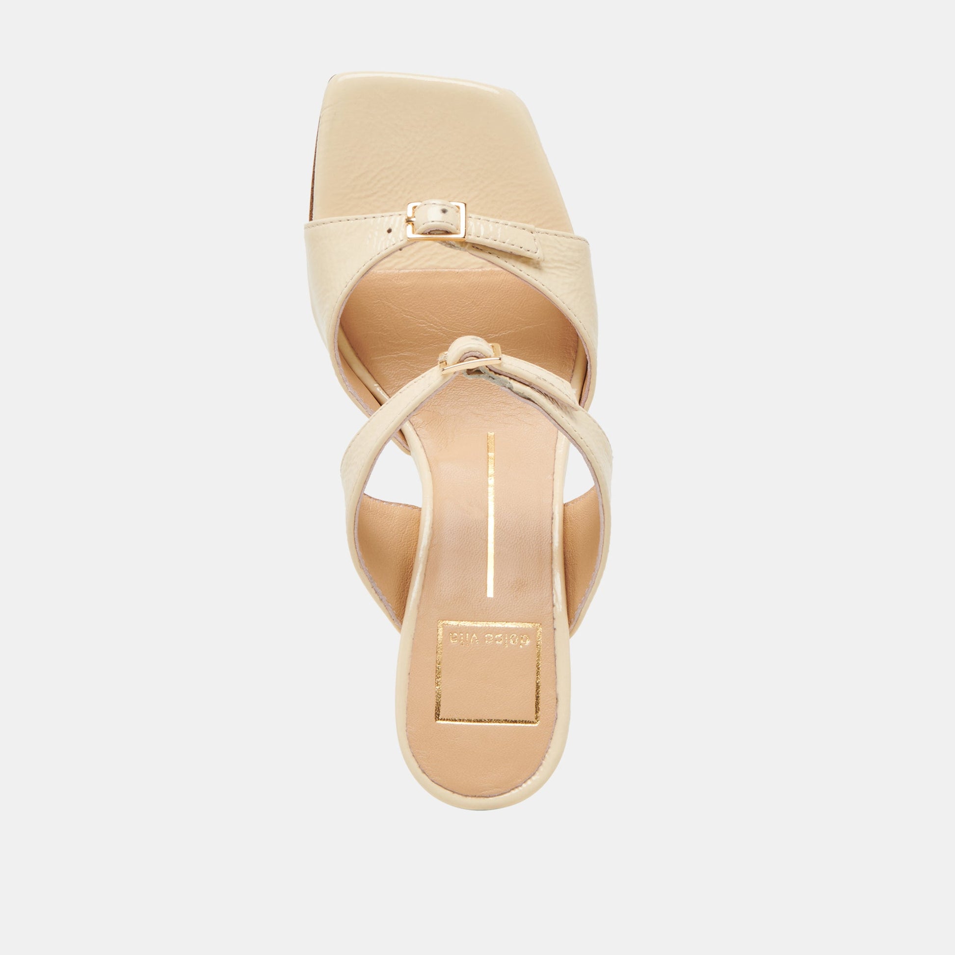 Dolce Vita SHANE HEELS LIGHT YELLOW CRINKLE PATENT