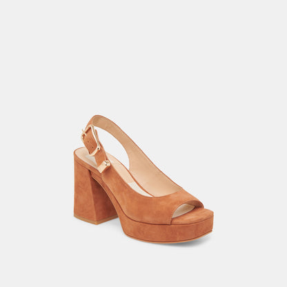 Dolce Vita FLORES HEELS CARAMEL SUEDE