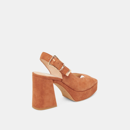 Dolce Vita FLORES HEELS CARAMEL SUEDE