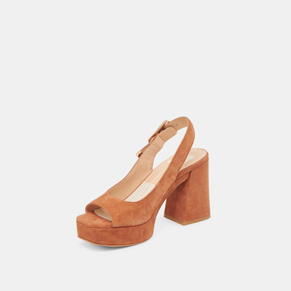 Dolce Vita FLORES HEELS CARAMEL SUEDE