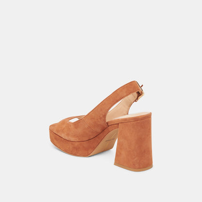Dolce Vita FLORES HEELS CARAMEL SUEDE