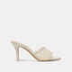 WHITE YELLOW FLORAL MESH