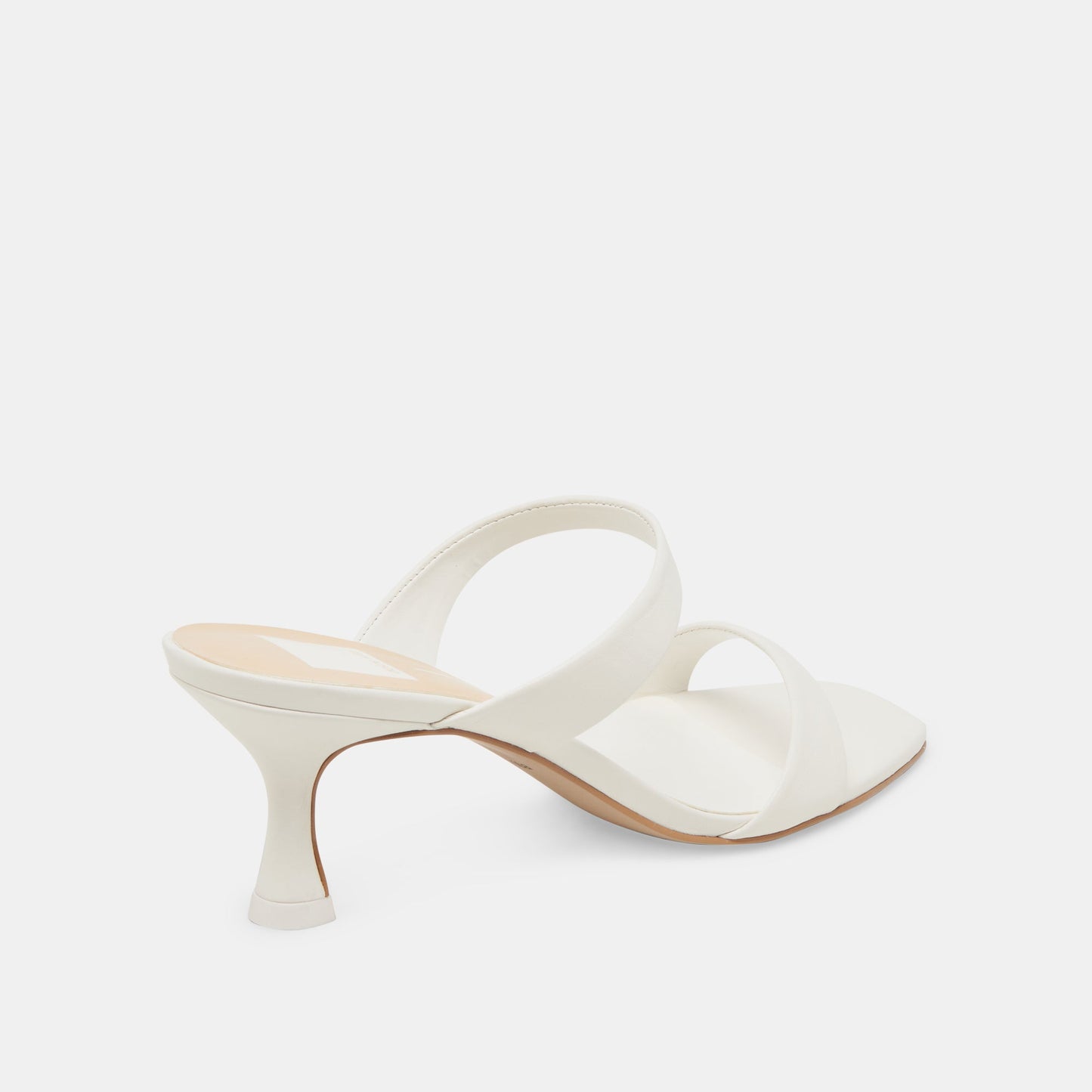 Dolce Vita Genora White Leather Heels