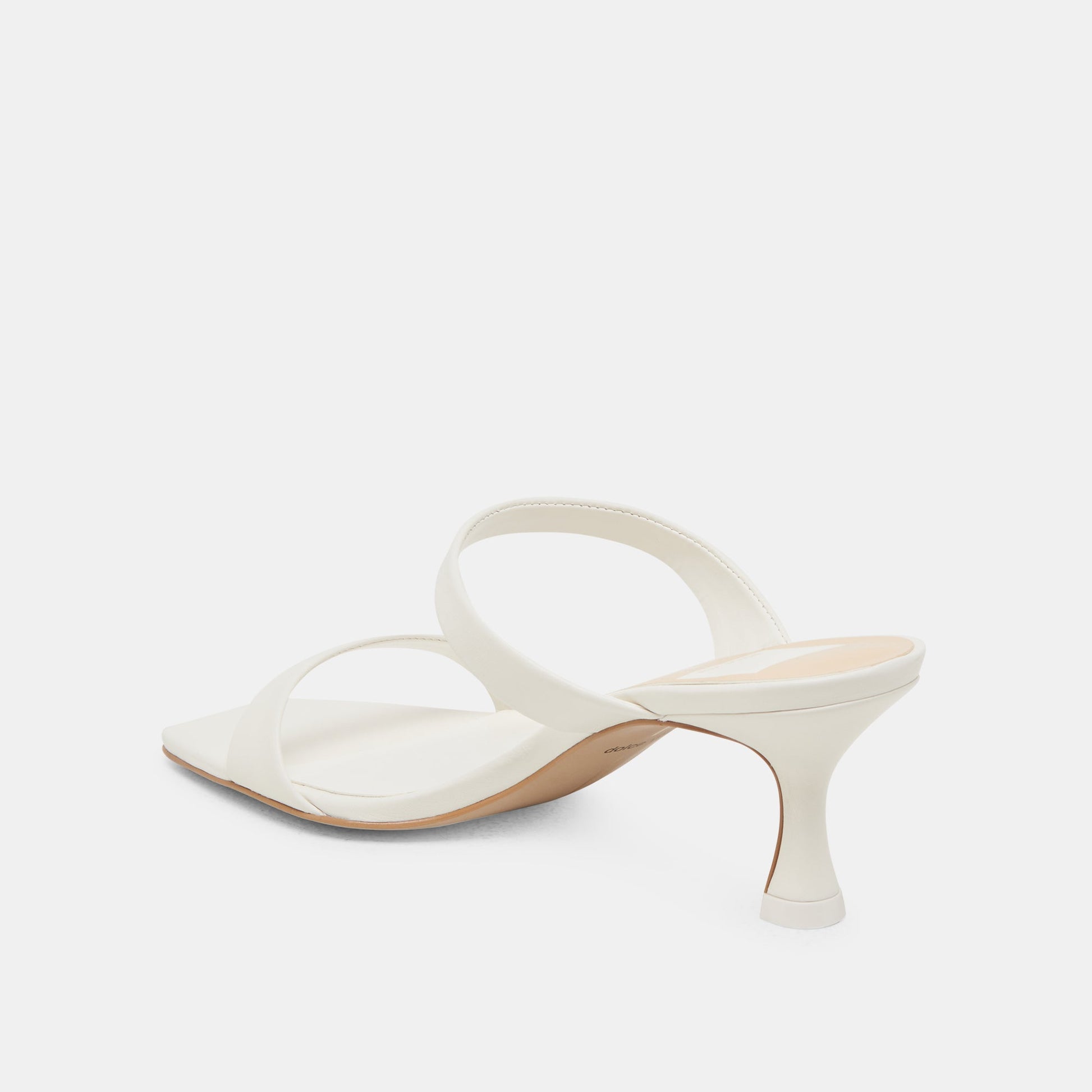 Dolce Vita Genora White Leather Heels