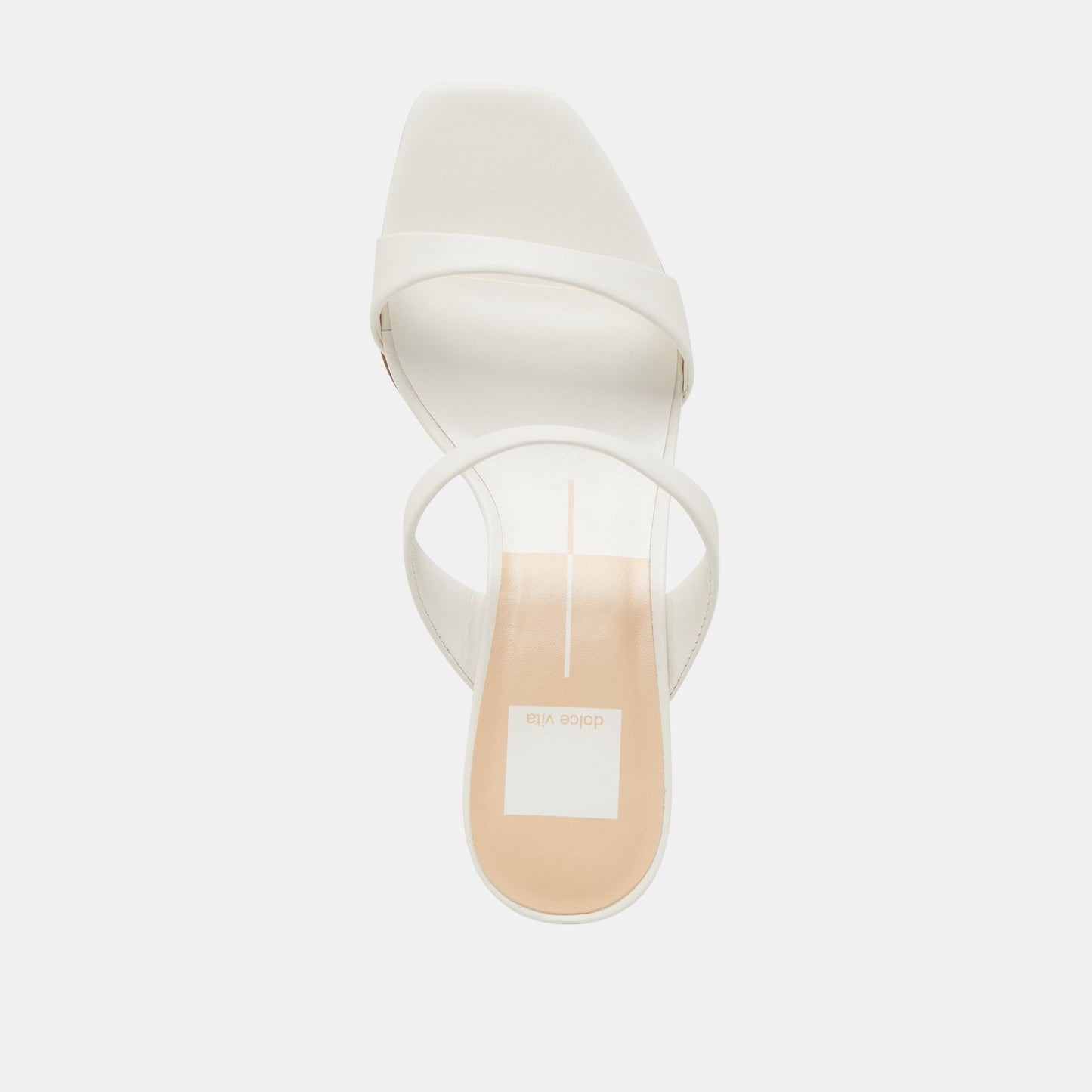 Dolce Vita Genora White Leather Heels