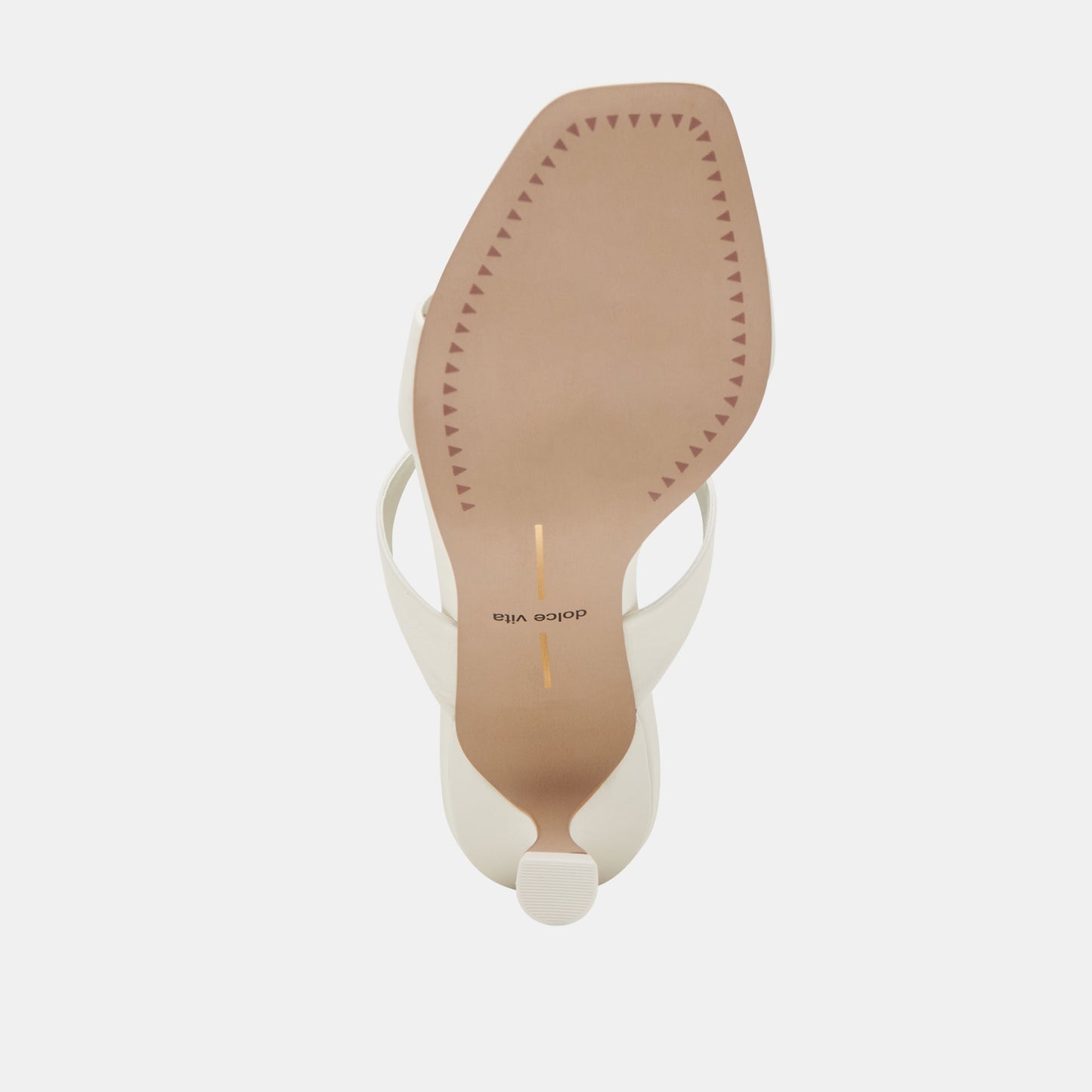 Dolce Vita Genora White Leather Heels