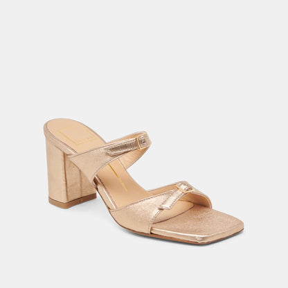 Dolce Vita SHANE HEELS GOLD METALLIC LEATHER