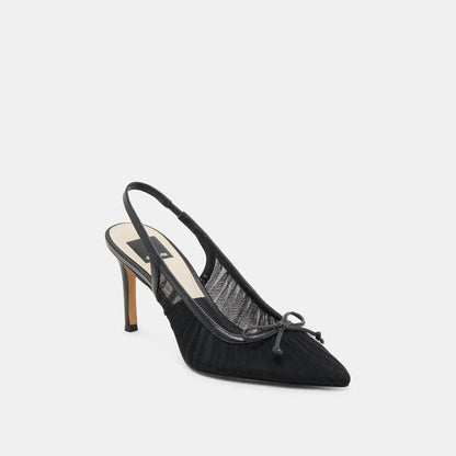 Dolce Vita Yela Black Tulle Heels
