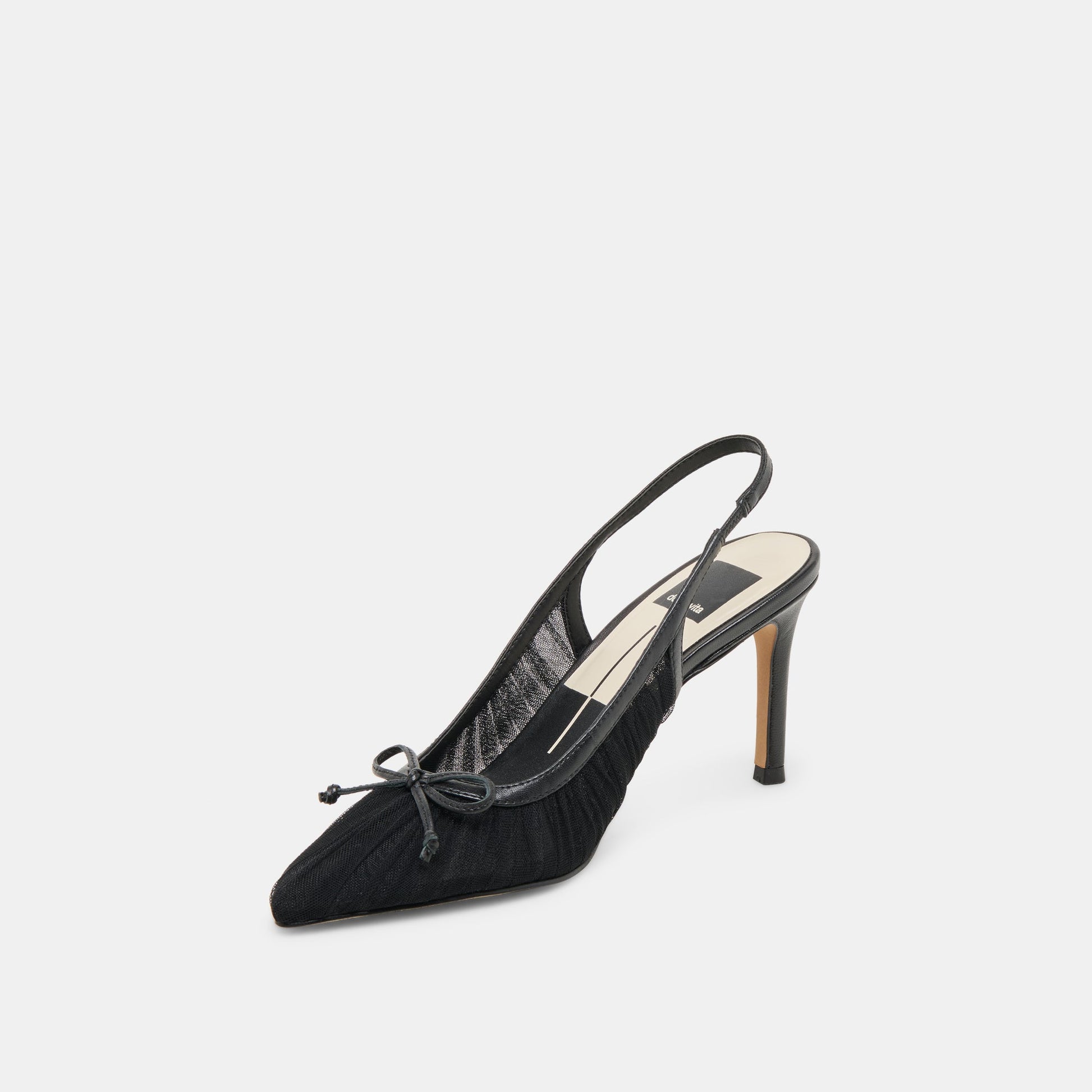 Dolce Vita Yela Black Tulle Heels