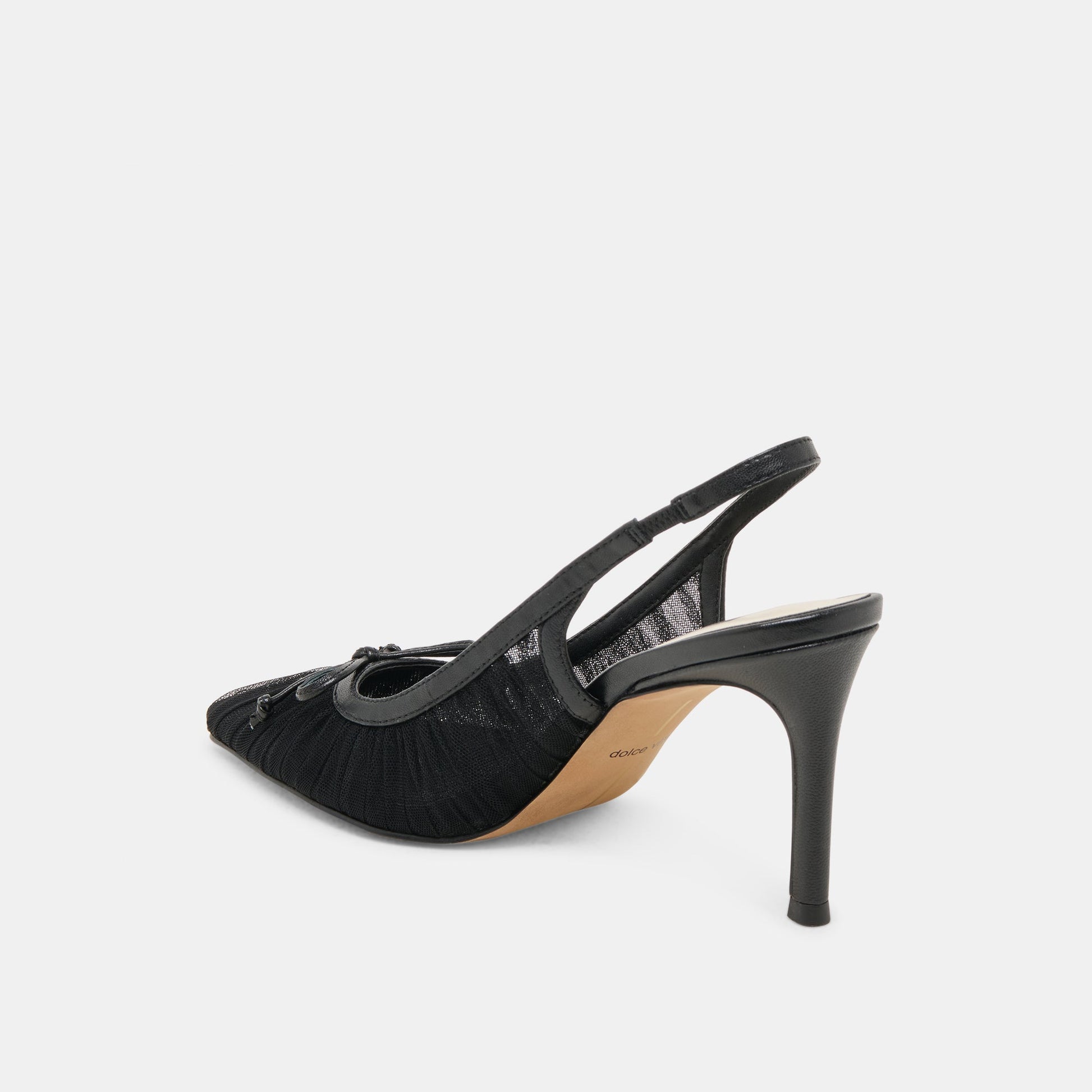 Dolce Vita Yela Black Tulle Heels