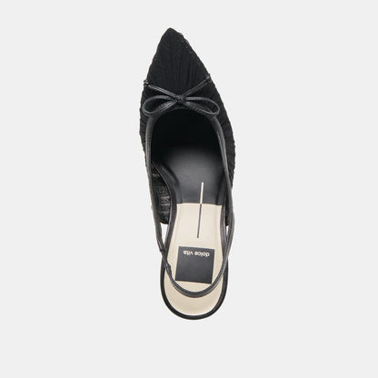 Dolce Vita Yela Black Tulle Heels