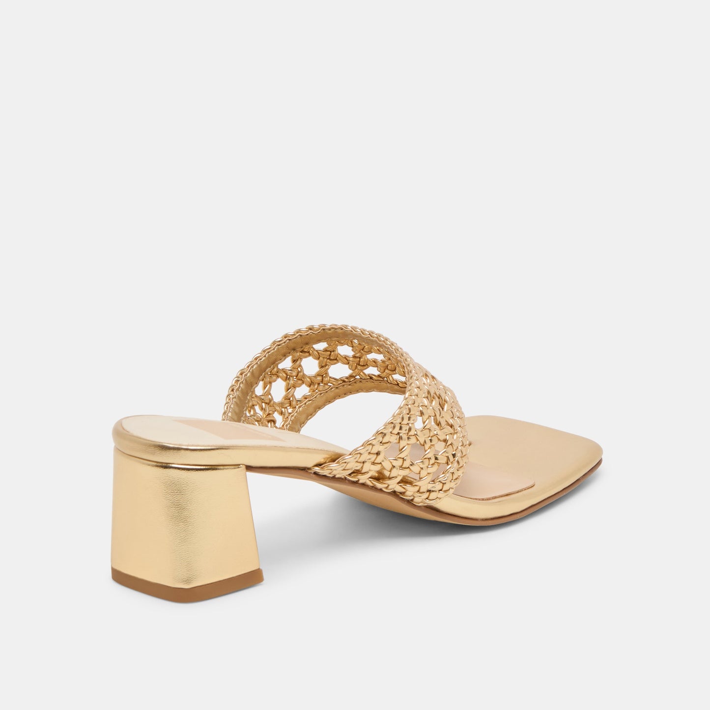 Dolce Vita Barlo Gold Woven Stella Heels