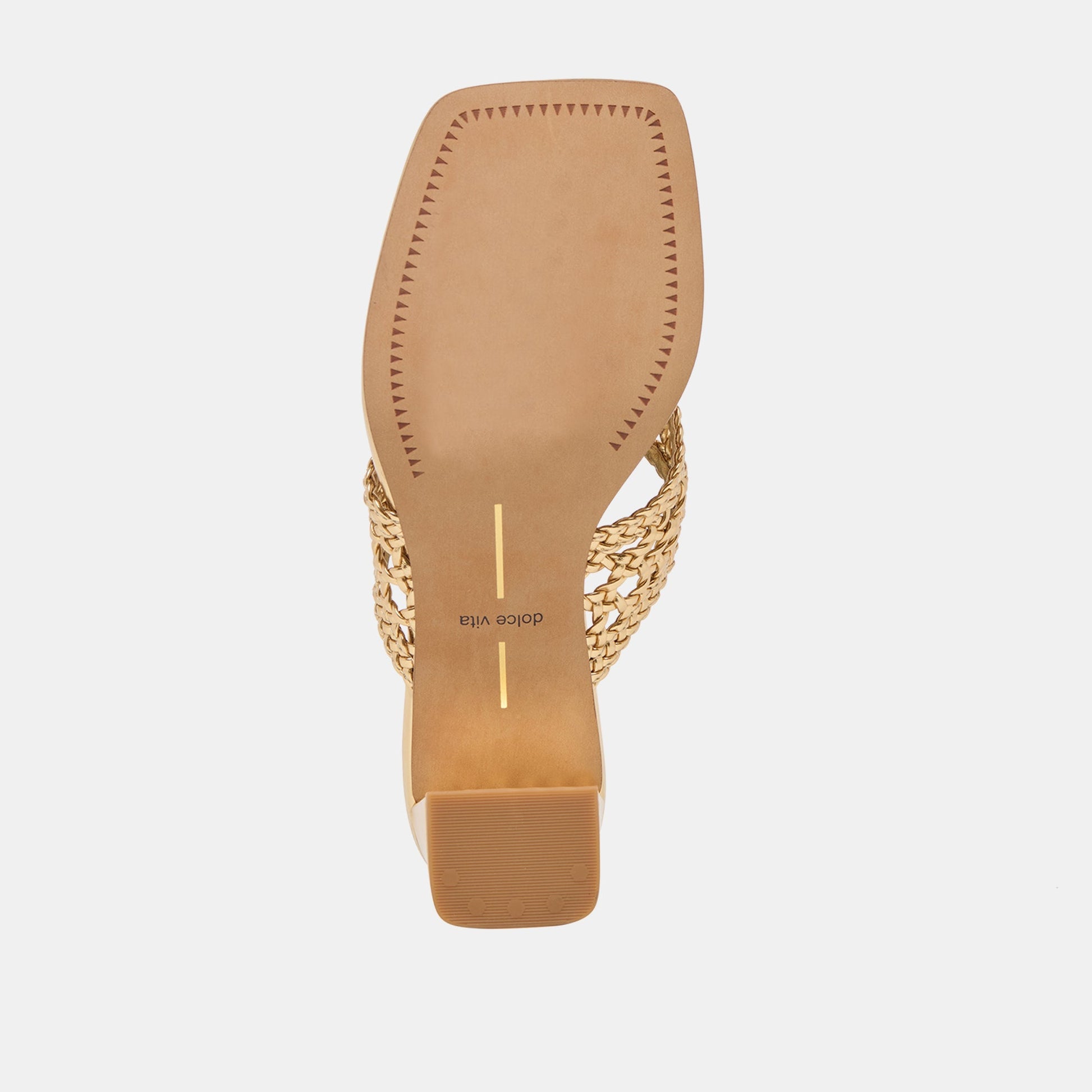 Dolce Vita Barlo Gold Woven Stella Heels