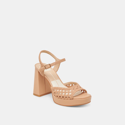 Dolce Vita PEYTEN WIDE HEELS CAFE WOVEN STELLA