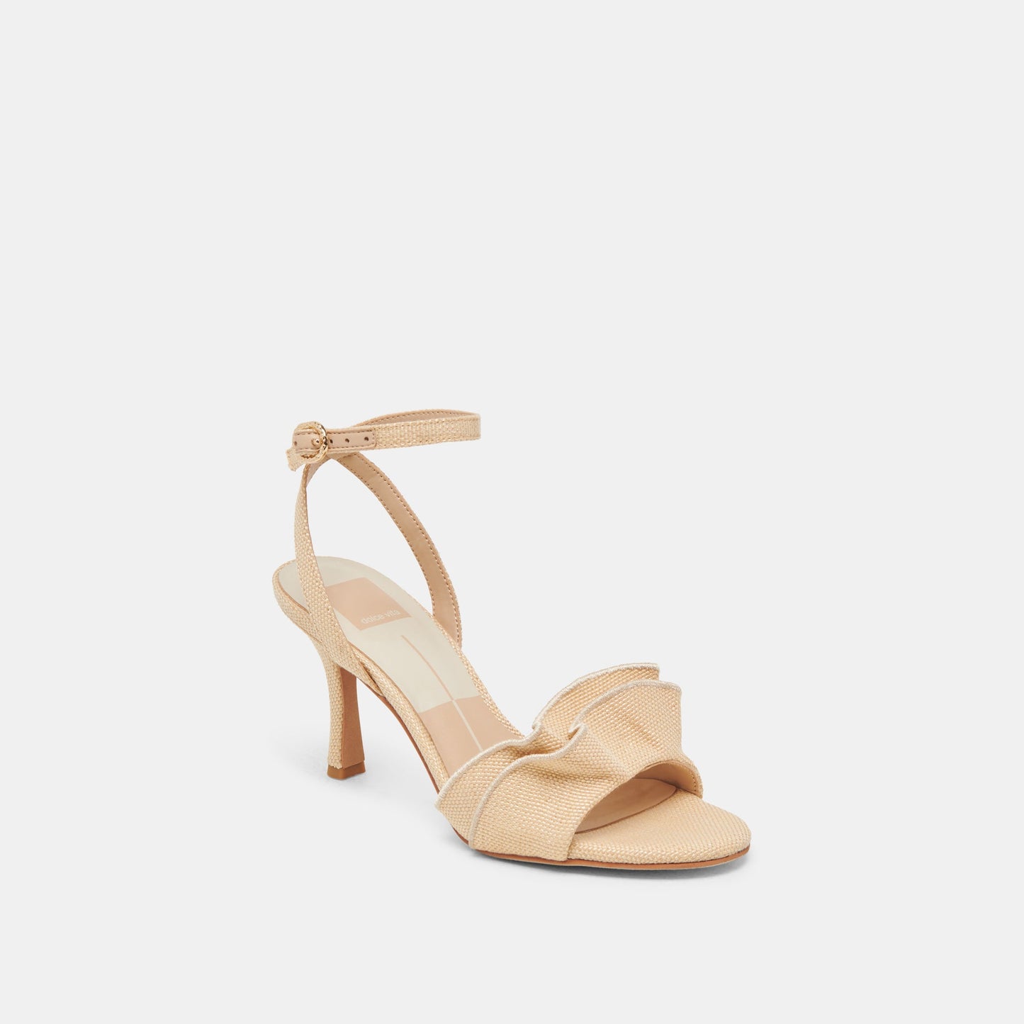 Dolce Vita LUNETE HEELS LT NATURAL WOVEN RAFFIA