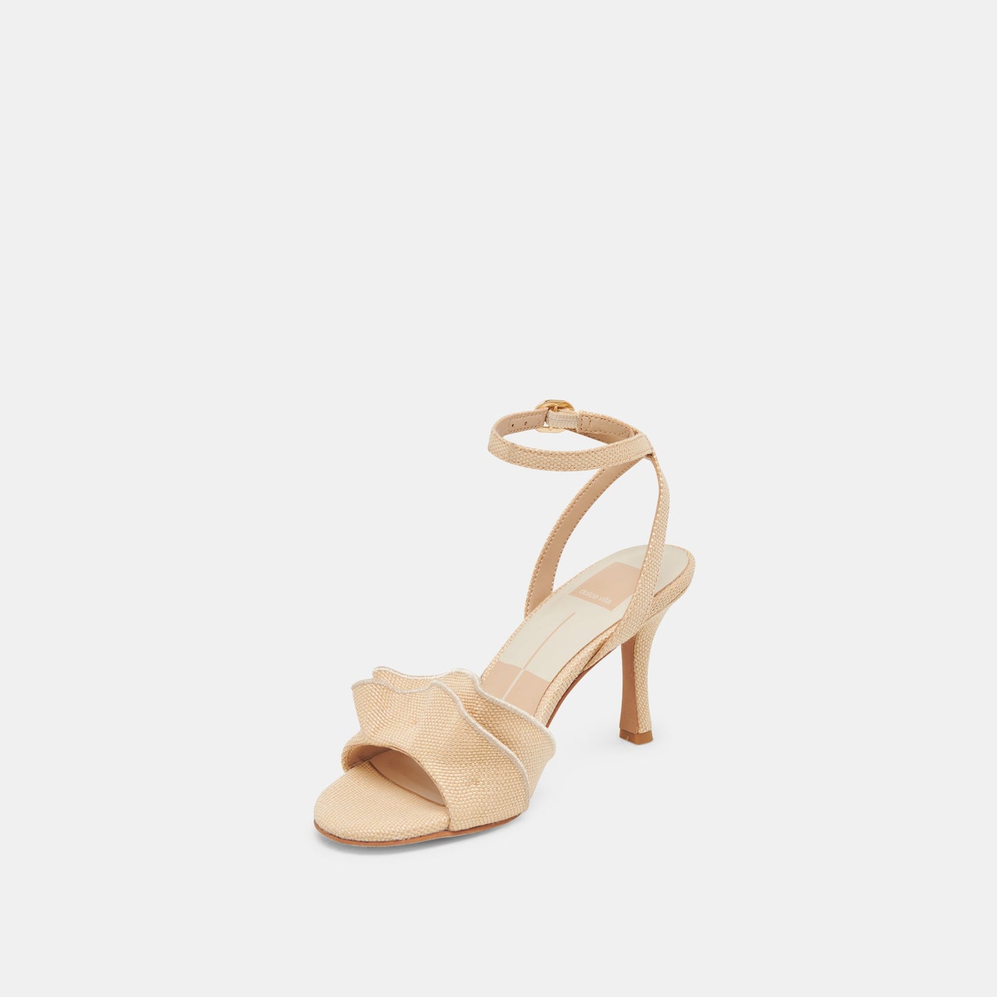 Dolce Vita LUNETE HEELS LT NATURAL WOVEN RAFFIA