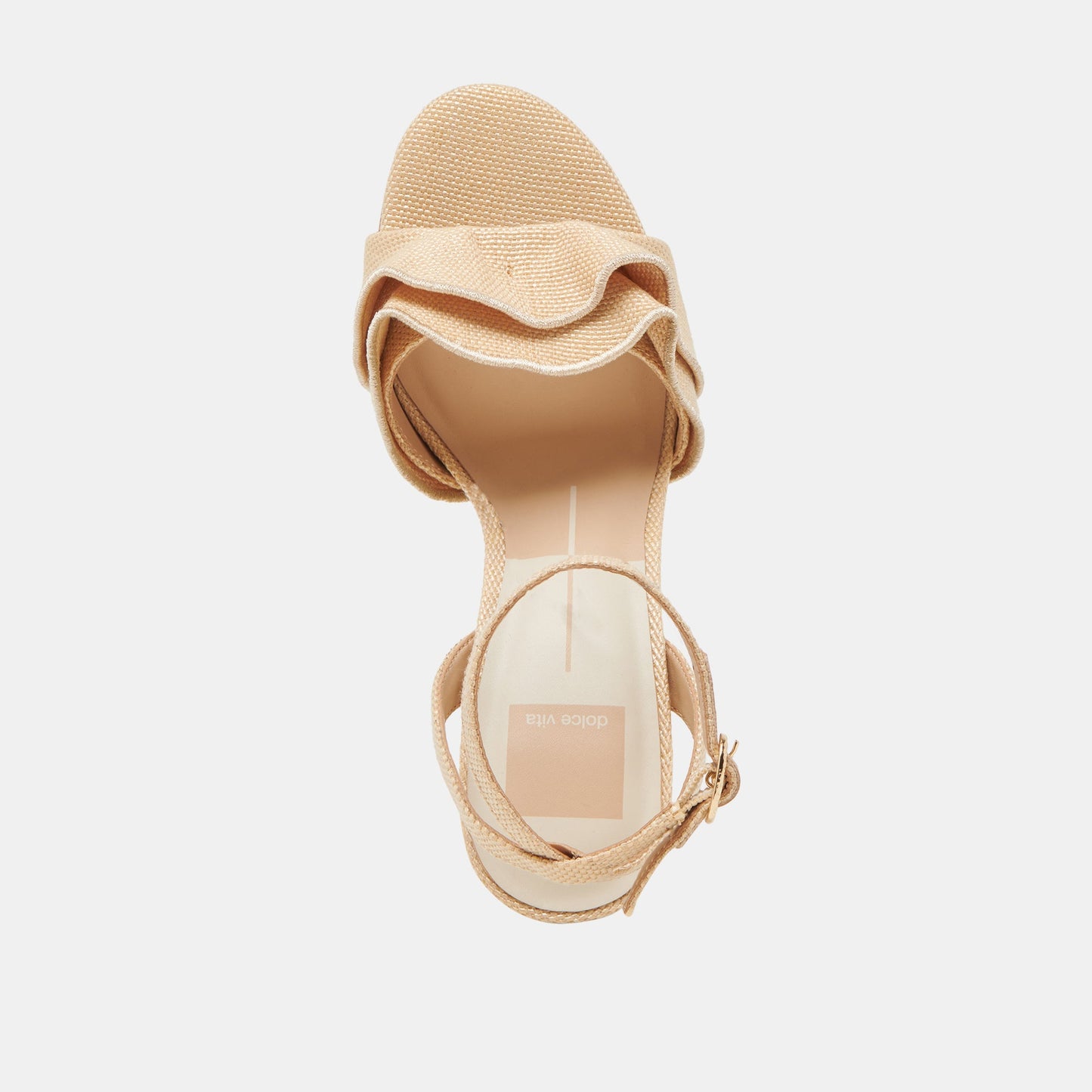 Dolce Vita LUNETE HEELS LT NATURAL WOVEN RAFFIA