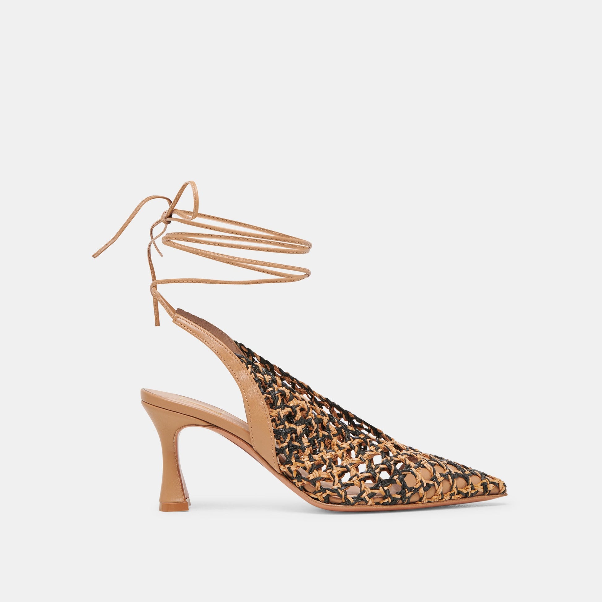 Dolce Vita GESICA HEELS BLACK NATURAL WOVEN