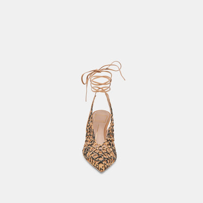Dolce Vita GESICA HEELS BLACK NATURAL WOVEN