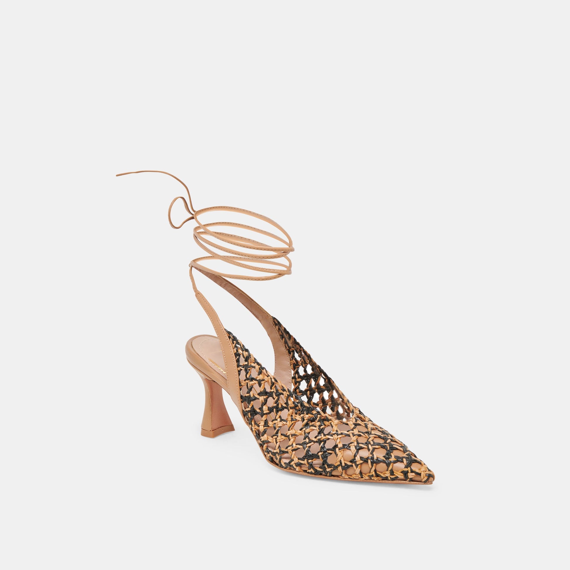 Dolce Vita GESICA HEELS BLACK NATURAL WOVEN